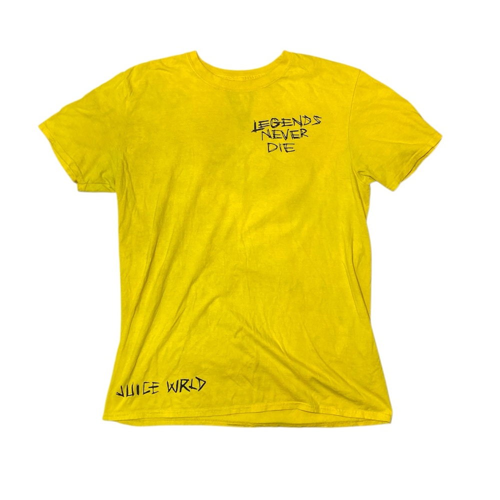 VLONE X Juice WRLD T-Shirt Large INFERNO Legends Never Die 999 Flaming Skull